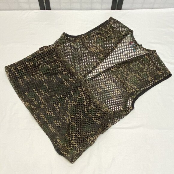 Gary Nesse Mesh Camouflage Hunt Shoot Rifle Pad Shoulder Fish Outdoor Vest USA L - Picture 9 of 12